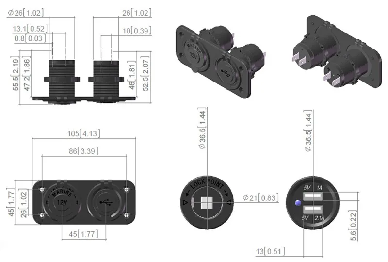 12V 3.1A/4.2A устройство для автомобиля с двумя портами USB гнездо для автомобильного прикуривателя Разветвитель USB Автомобильное зарядное устройство адаптер питания мотоцикл разъем для зарядного устройства