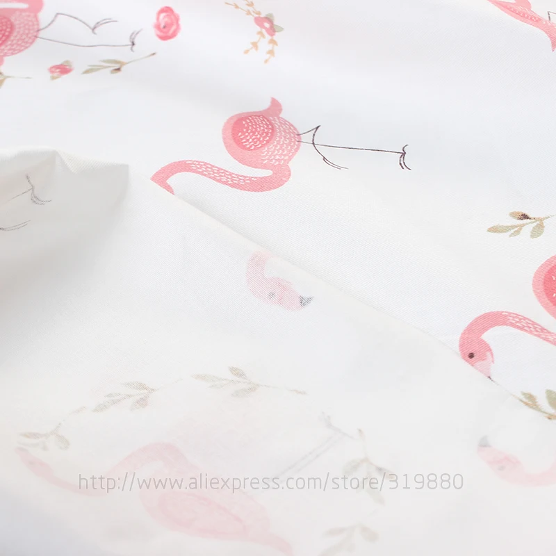 TIANXINYUE 6 шт./лот, фламинго серии саржевая хлопковая ткань, Лоскутная Ткань, сделай сам ребенок и ребенок Швейные стеганые жировые кварталы материал