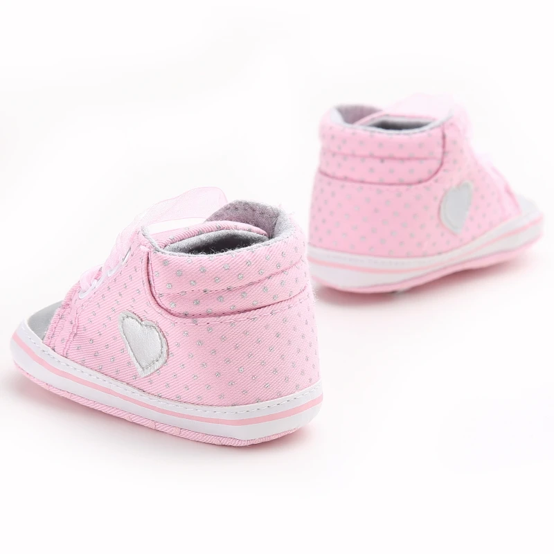 Emmababy для маленьких девочек Обувь для новорожденных хлопок кроватки обувь мягкие Нескользящие милые туфли 0-18 м