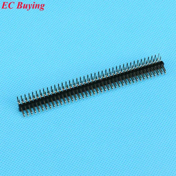 10 шт./лот 2x40pin 2 54 мм двухрядный позолоченный штыревой разъем 2*40|connector cctv|connector