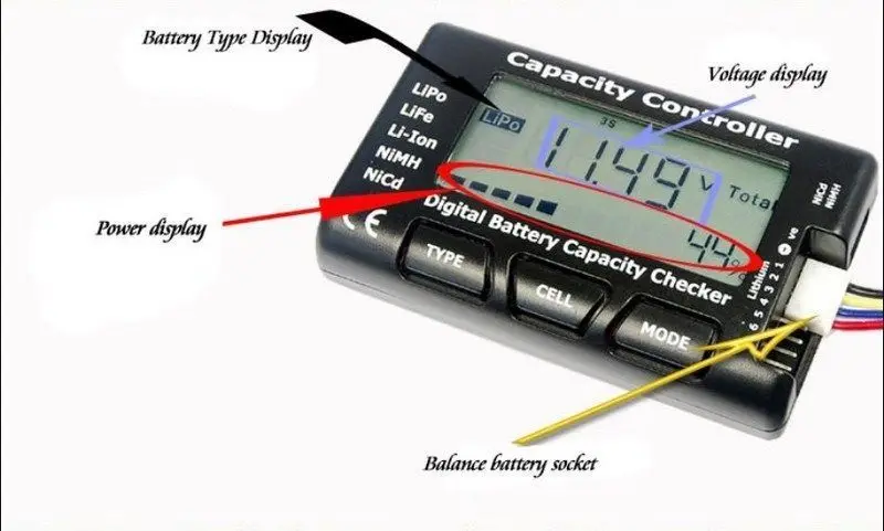 Цифровой монитор мощности Cellmeter7 1-7S тестер для литиевой батареи измеритель