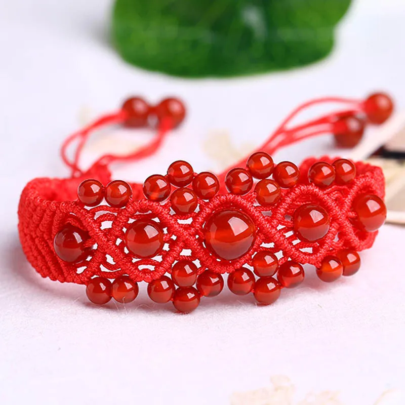 2018 New Arrivals Hot Sale Natural Stone Rope Bracelet Lucky for Women Woven Beads JDQJD001 Drop Shipping | Украшения и