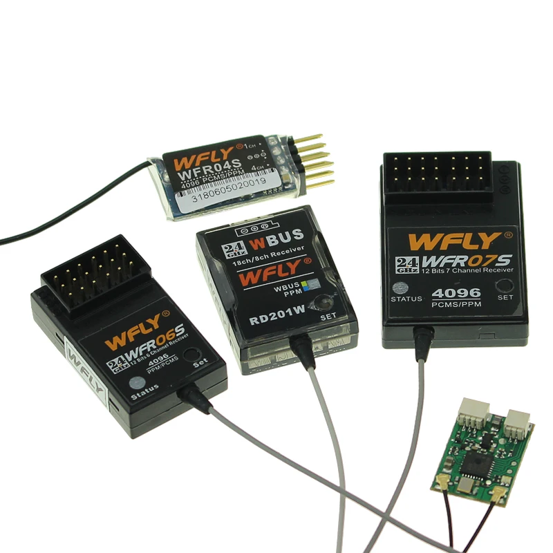 Приемник WFLY 2 4G WFR04S WFR06S WFR07S WFR09S WBUS RF201S RF207S PPM/PCMS для дистанционного управления