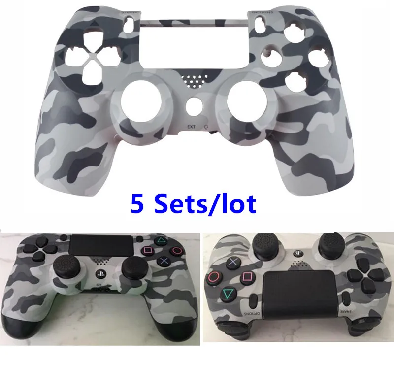 5Sets/lot New Camo Shell face Camouflage Housing Case Cover Front Protective for Sony Playstation 4 PS4 DualShock Controller | Электроника