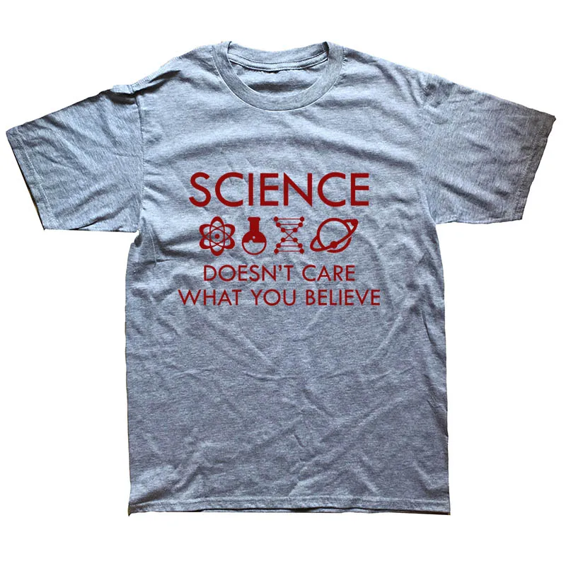 GRAY Science scientical biology Chemistry мужские Забавные футболки мужские летние хлопковые Harajuku короткий рукав с круглым вырезом уличная черная футболка - Цвет: GRAY