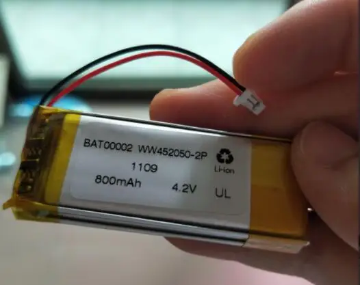 Бесплатная доставка WW452050 2P 800mAh 4 2 V 3 7 v 452050 2p 402050 литий полимерный аккумулятор