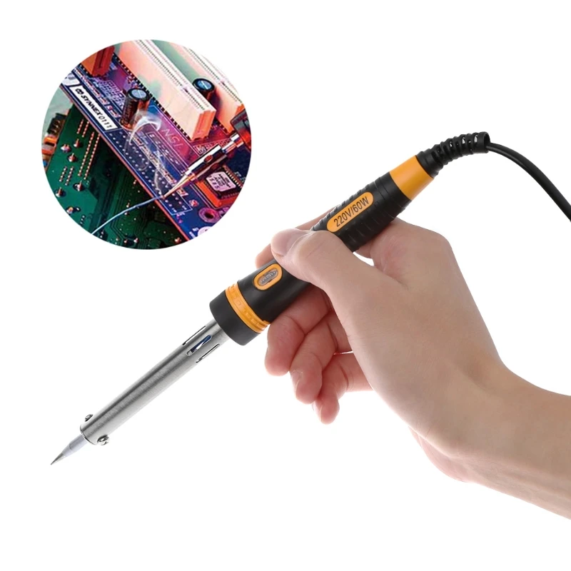 

60w 220V Electric Soldering Iron High Quality Heating Tool Hot Iron Welding 19QB