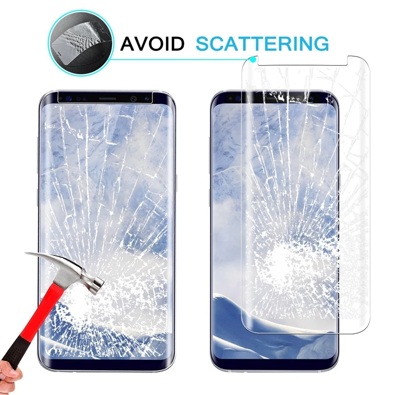 2 шт./лот Экран протекторы-3D изогнутые закаленное Стекло для samsung Galaxy S7 S7EDGE S8 S8Plus Note