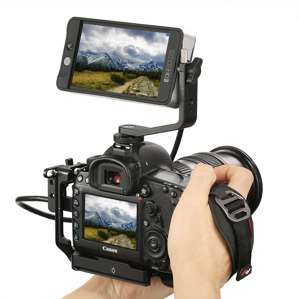 SmallRig L кронштейн для Canon 5D Mark IV III l-кронштейн подставка на трех ножках БЫСТРОРАЗЪЕМНАЯ боковая пластина+ Комплект базовой плиты-2202