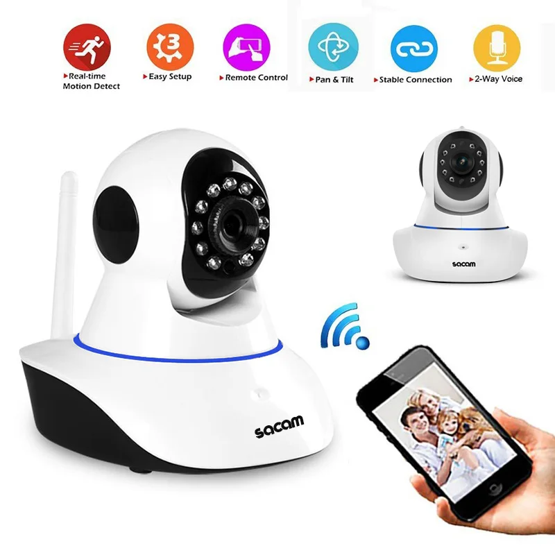 2017 камера Onvif cctv HD 720P Беспроводная ip видеонаблюдения Wi Fi инфракрасная ИК