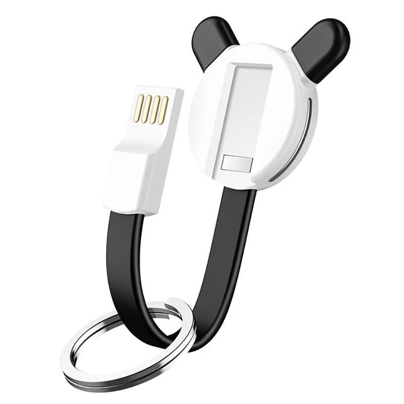 3 в 1 Micro Usb Tyep C Магнитный кабель Шнур для iphone зарядное устройство для зарядки данных брелок для samsung Redmi K20 Pro Microusb - Цвет: Black