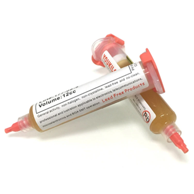 2 шт. паяльная паста сварочный флюс 12cc шприц тип для Мобильный телефон BGA/PCB/PGA