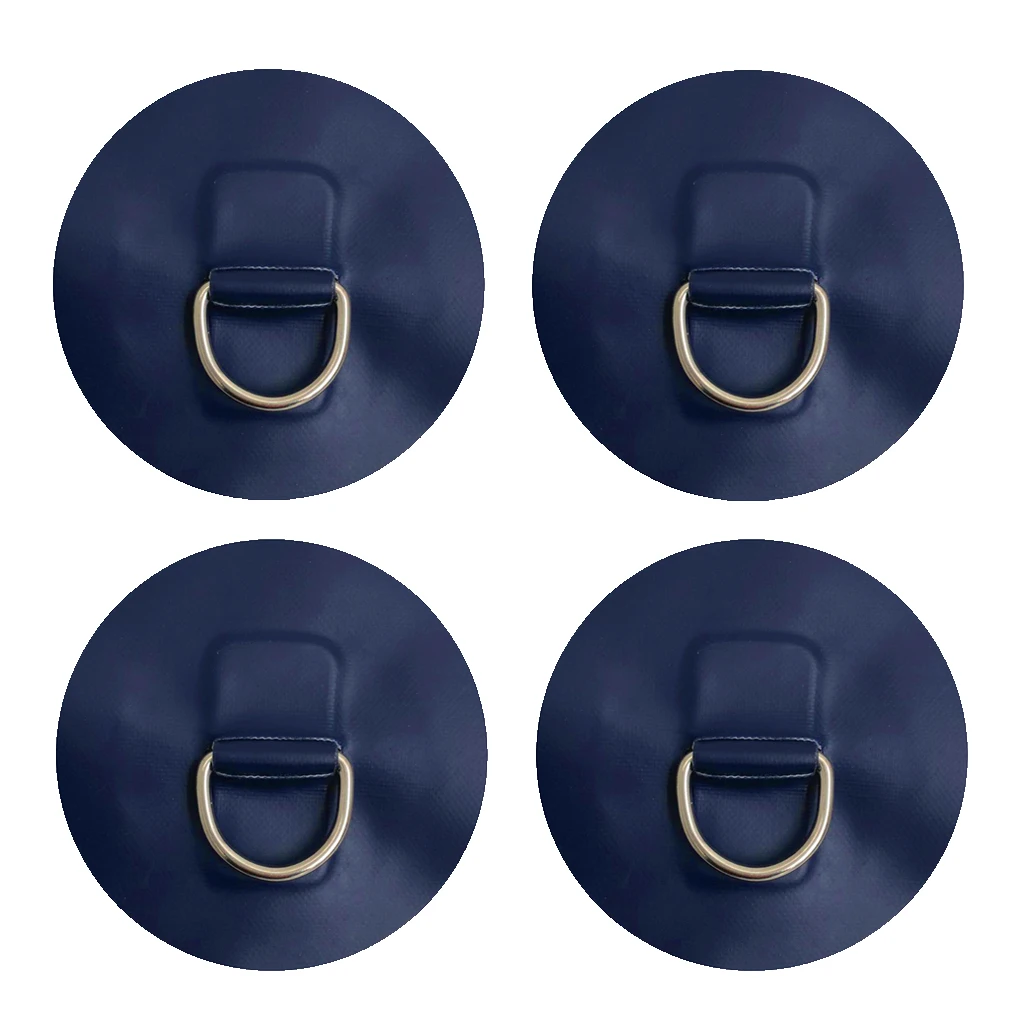 4 шт. Нержавеющая сталь каяк каноэ кольцо в виде буквы D накладка патч для ПВХ