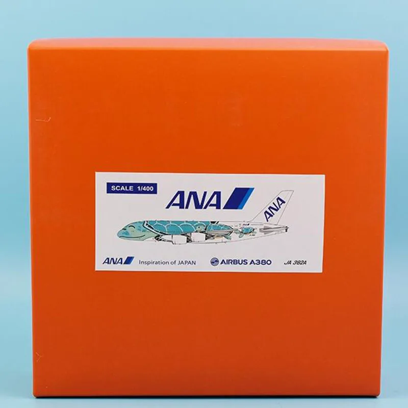 Модель самолета Аэробус A380 в масштабе 1:400 Коллекционная модель ANA Japan Airlines