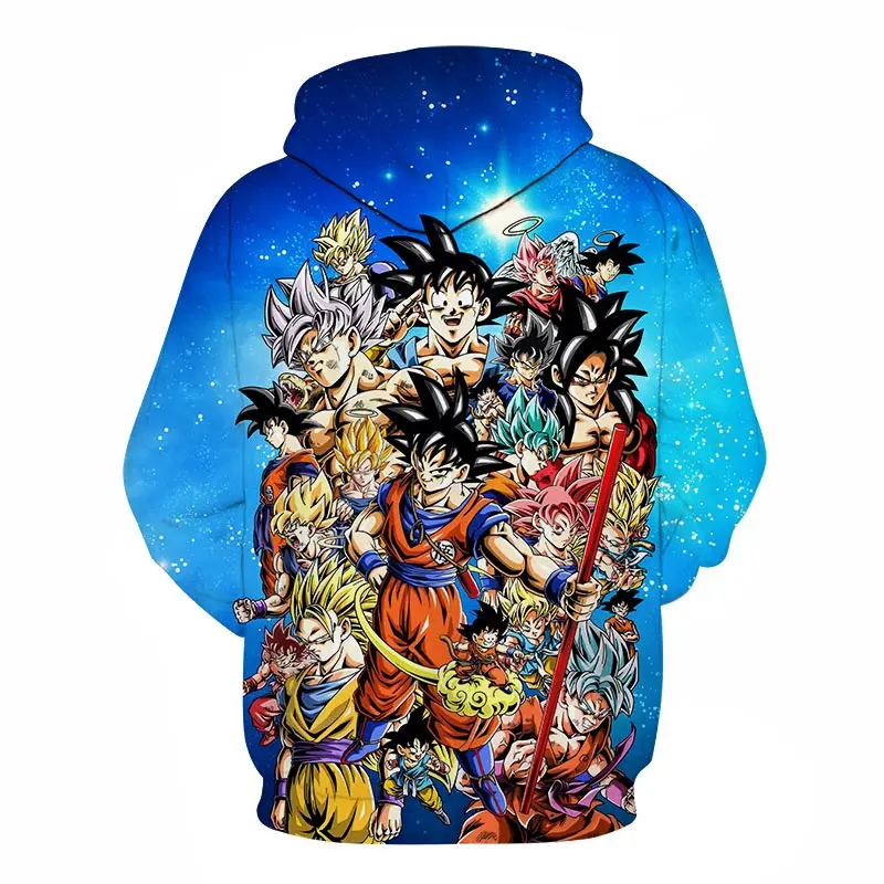 3D толстовки с капюшоном Dragon Ball Толстовка для мужчин и женщин мускул аниме модные повседневные спортивные костюмы куртки для мальчиков пуловер с капюшоном Сон Гоку