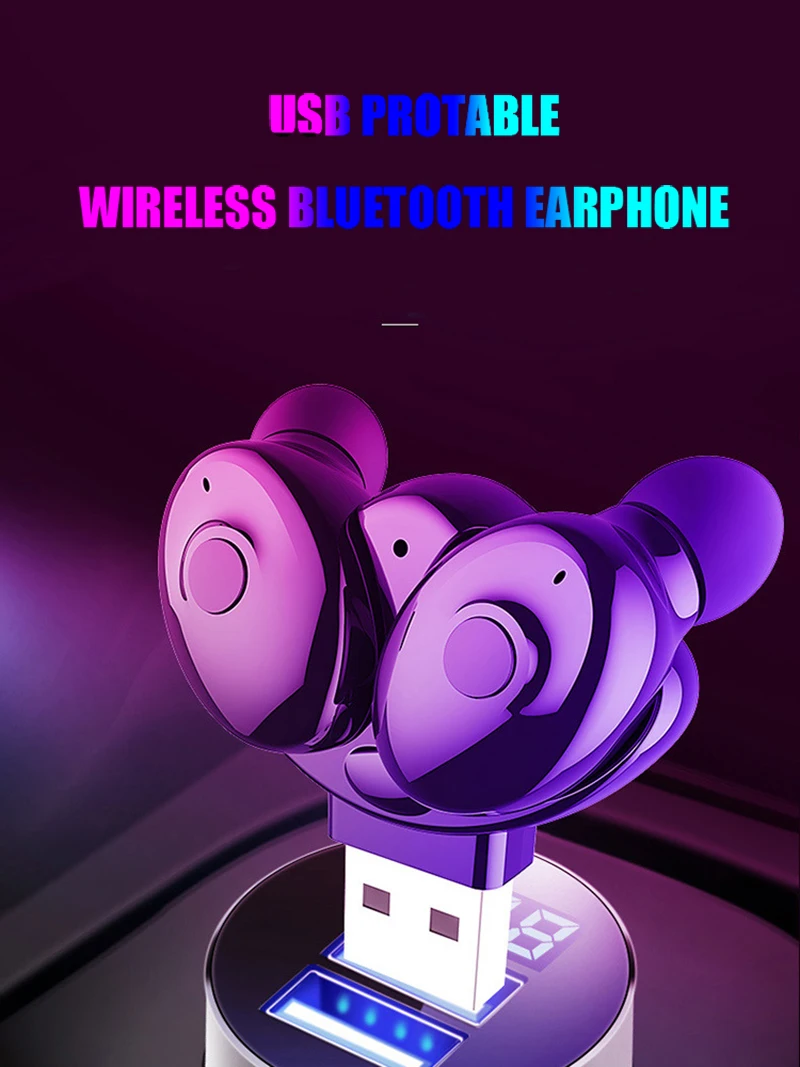 Sicneka TWS Bluetooth 5,0 наушники USB зарядное устройство мини наушники водонепроницаемые IPX5 стерео спортивные наушники гарнитура с микрофоном для IOS