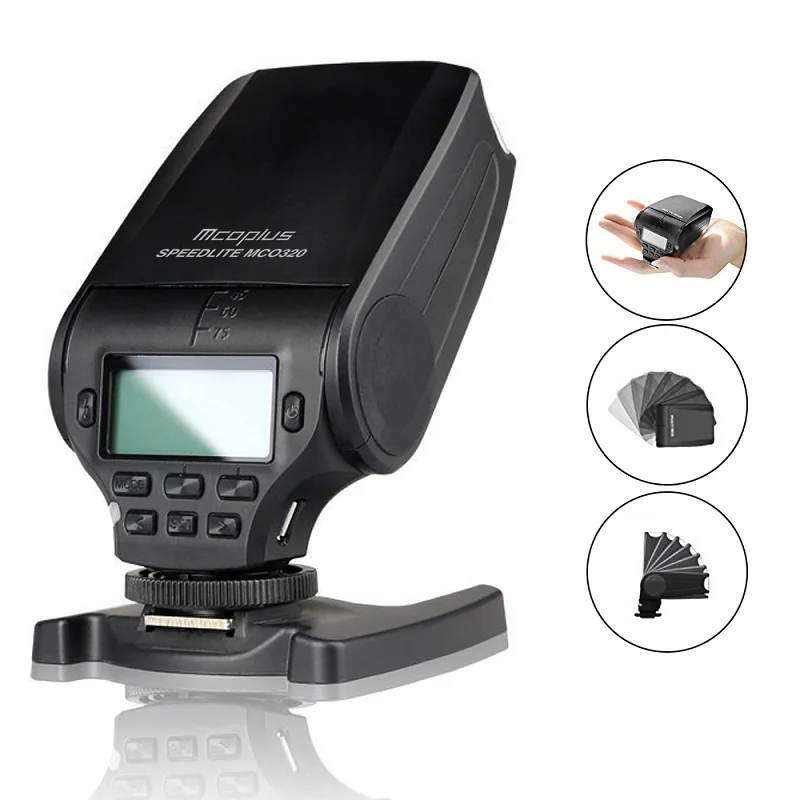 Вспышка Mcoplus MCO320 TTL для Panasonic Lumix DMC GF7 GM5 GH4 GM1 GX7 G6 GF6 GH3 G5 GX1 GF3 G3 as Meike | Электроника