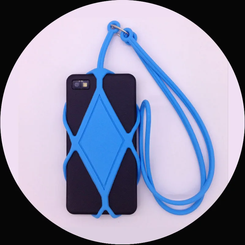 1 шт. Универсальный Цветной силиконовый ремешок чехол для сотового телефона