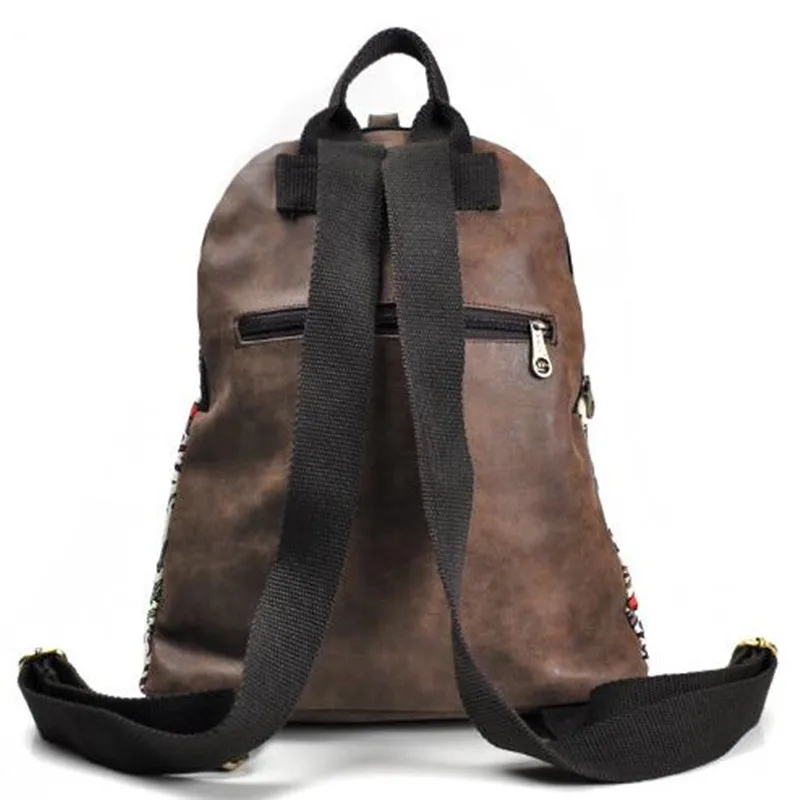 Повседневный Рюкзак для девочек в этническом стиле с цветочным принтом из