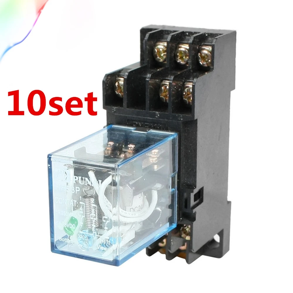 10 комплектов MY3 HH53P MY3NJ 11 Pin AC380V катушка общего назначения Микро Мини Реле