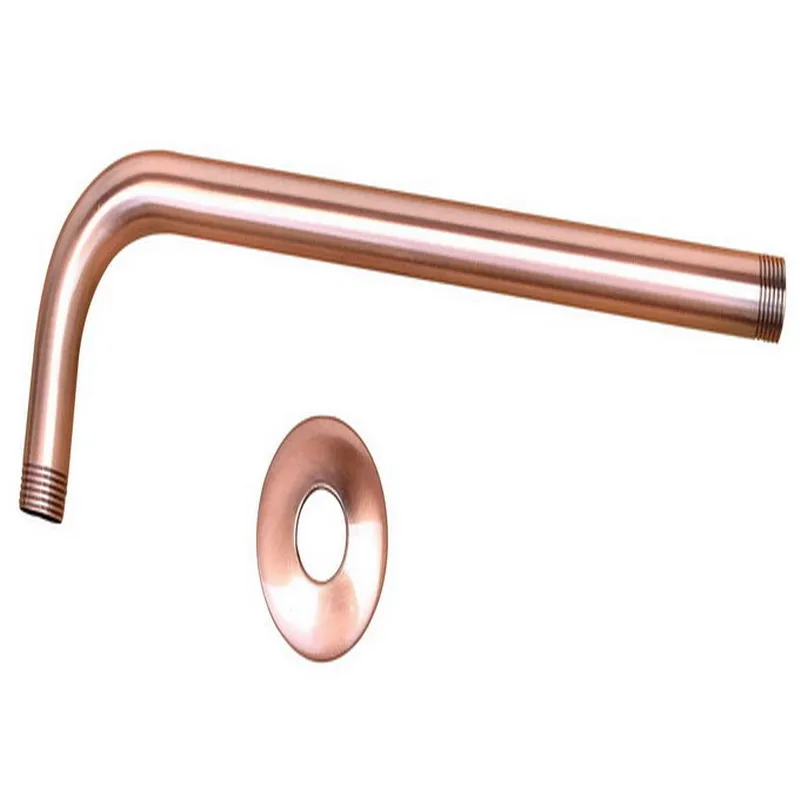 antique copper brass shower head extension pipe 12 long wall cover shower arm bathroom accessory standard 12 ash100 free global shipping