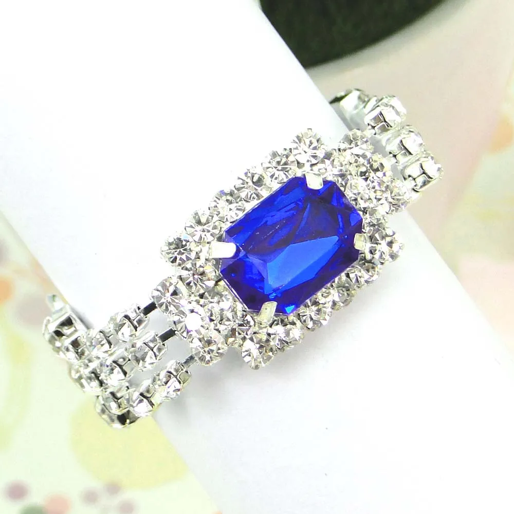 24 шт./лот Королевский синий цвет Свадебный банкет обеденный Декор Серебряные