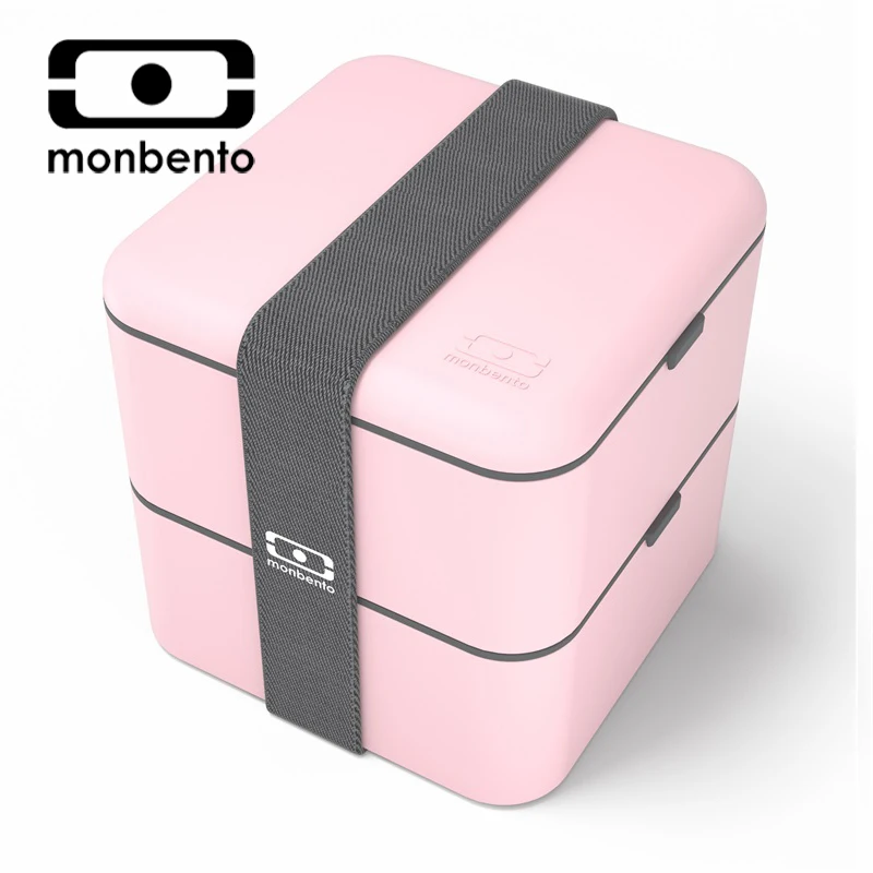 MONBENTO Ланч-бокс 1750 мл микроволновая печь два слоя 3 контейнера для ланч-бокс