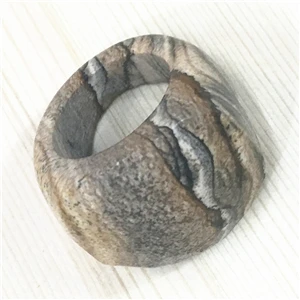 Picture stone Новинка, кольца с натуральным камнем малахит, Далмация, Агаты, красивые модные украшения для женщин и мужчин, вечерние, свадебные, Обручальные, юбилейные - Цвет основного камня: Picture stone