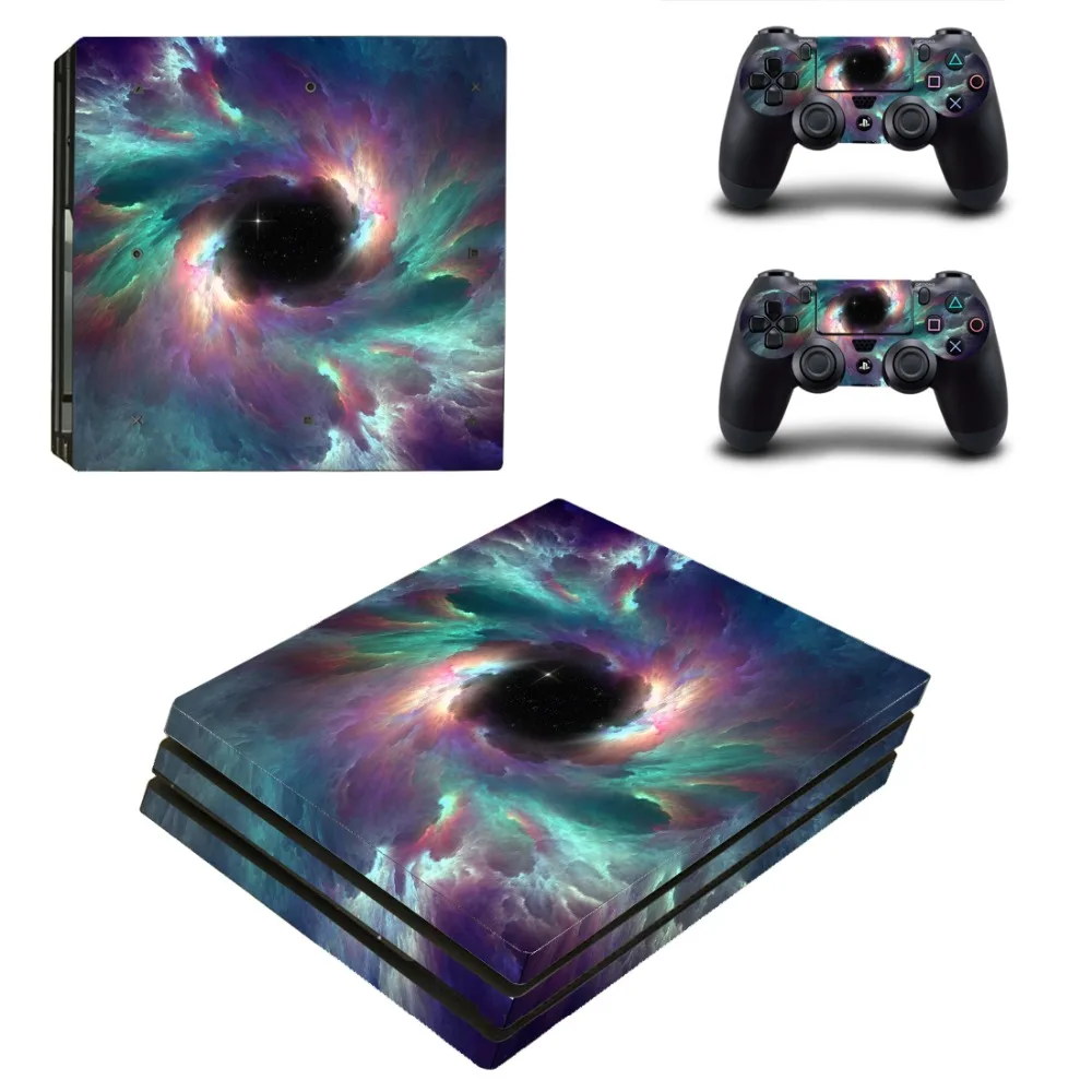 PS4 Pro наклейка на кожу виниловая для sony Playstation 4 консоль и 2 контроллера PS4 Pro наклейка на кожу
