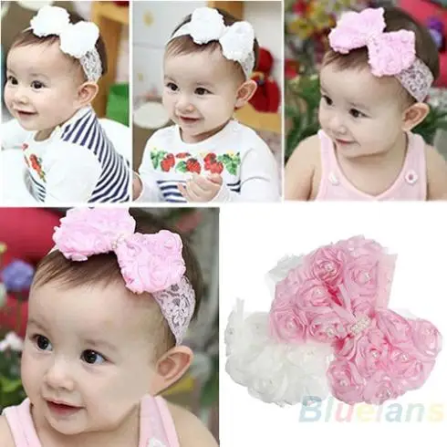 Женская повязка на голову с жемчужинами розовым бантом|flower headdress|hairband flowerpearl headband