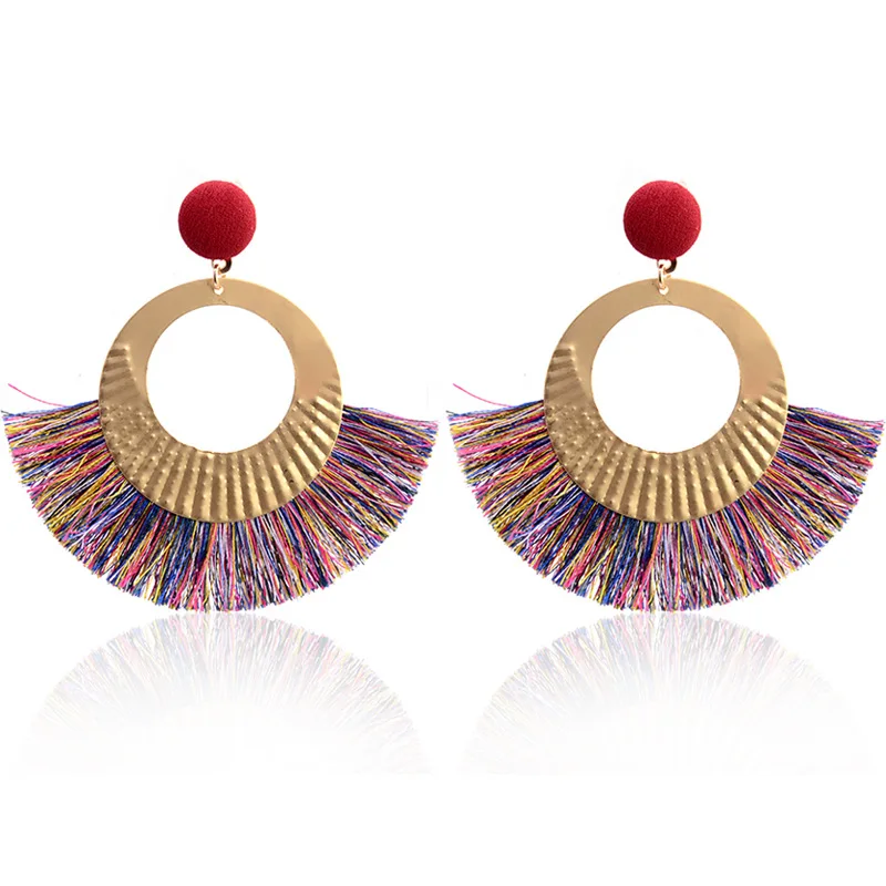 Брендовые 7 цветов бархатные шаровые модные серьги-кисточки вечерние подарочные