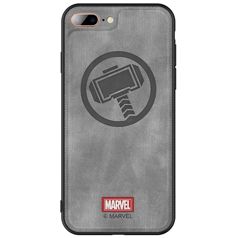 Чехол для телефона Marvel Thor, для iphone 7, 8 Plus, Человек-паук, Противоударная задняя крышка, Капитан Америка, Железный человек, мягкий чехол, новинка - Цвет: Thor