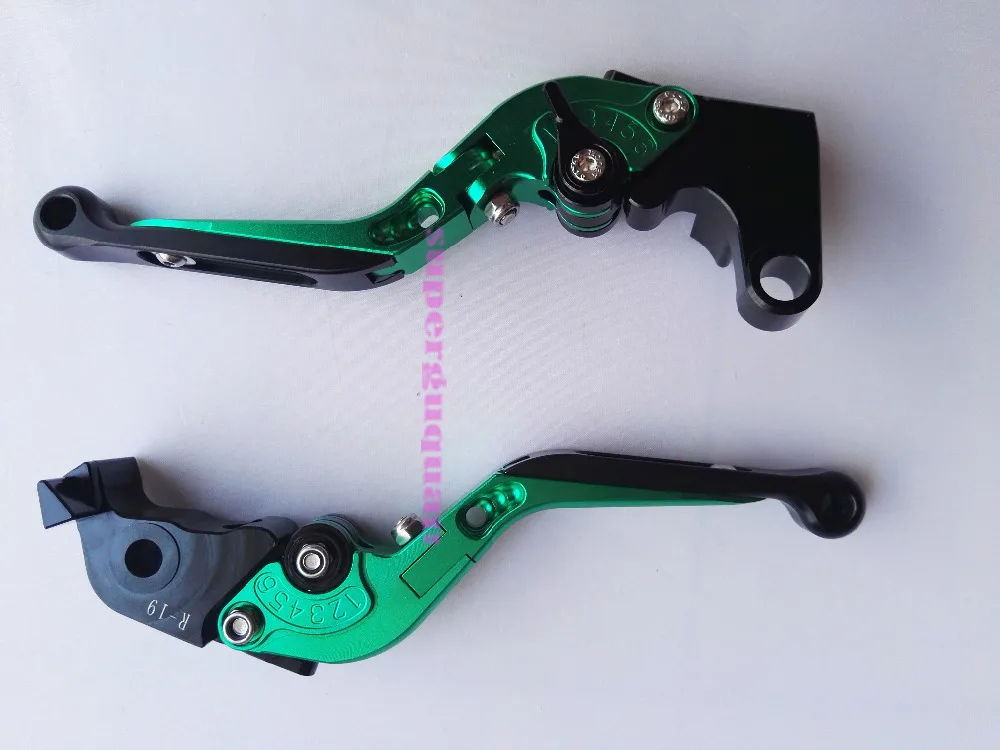 Складной выдвижной тормоз для мотоцикла с ЧПУ зеленый рычаг Yamaha YZF R1 2009 2010 2011 2012 2013