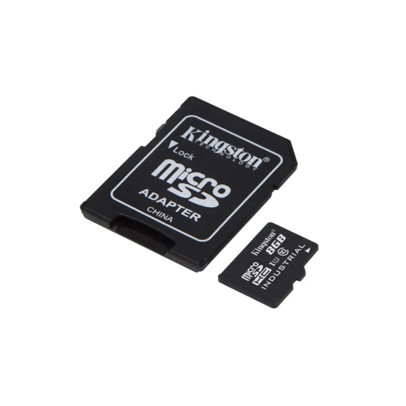 Kingston SDCIT/8 Гб microSDHC 8 UHS I класс 10 промышленная температурная карта + SD адаптер 90