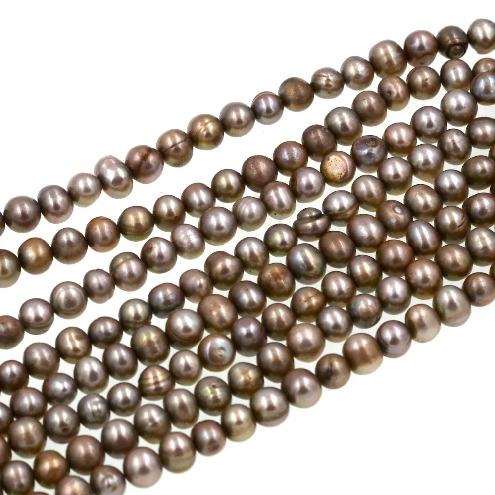 

Natural Freshwater pearl nearound pearls beads fulll strand