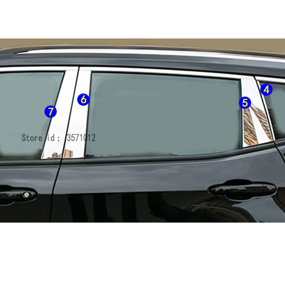 Для Jeep Compass 2017 2018 2019 2020 2021 стильная палочка из нержавеющей стали стеклянное