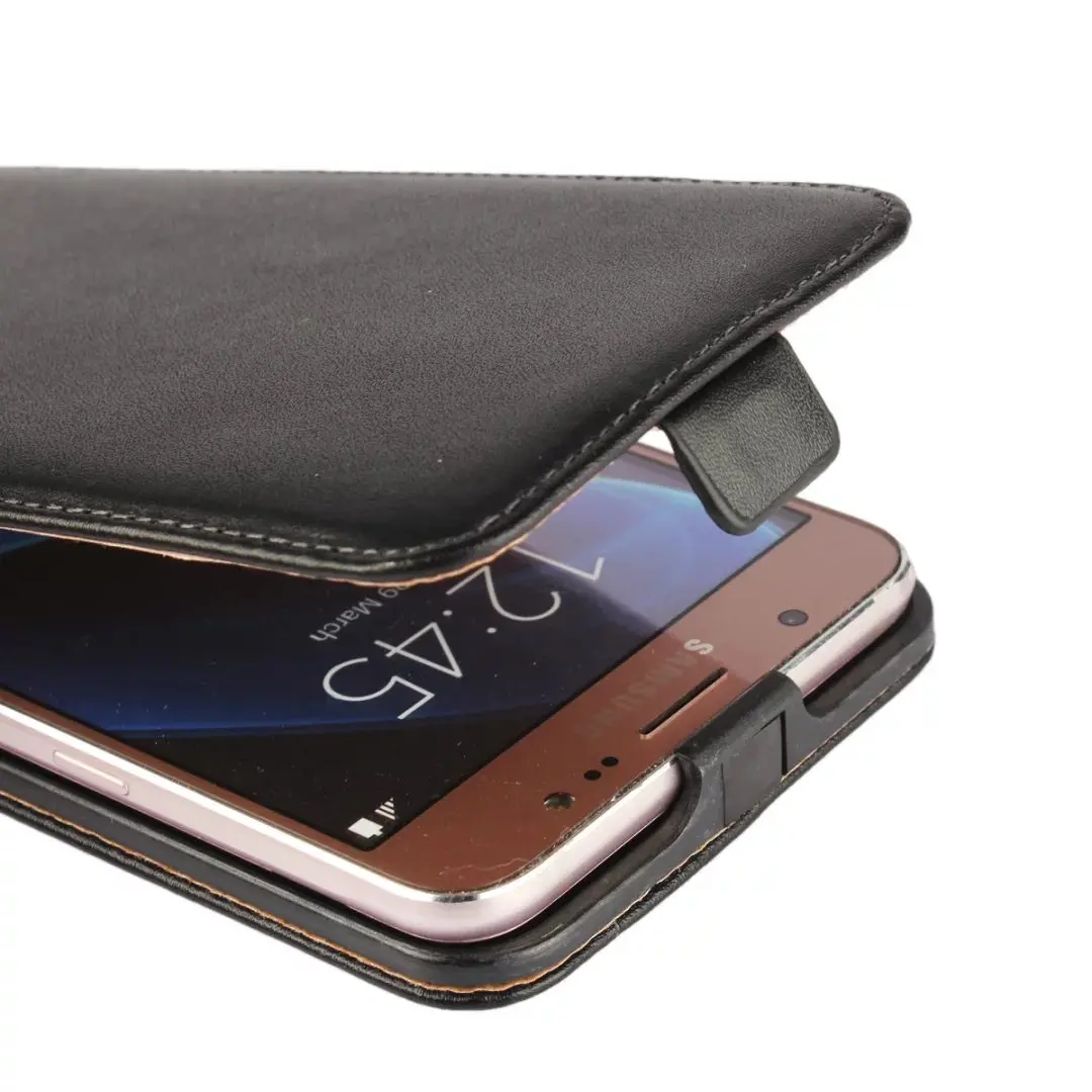 PDGB чехол из натуральной кожи для Samsung Galaxy J1 J3 J7 2016 J120 J710 Вертикальный флип