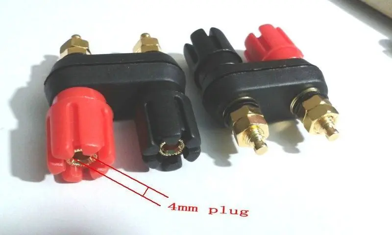 20 шт. позолоченный Двойной Изолированный усилитель связующий столб Банановый