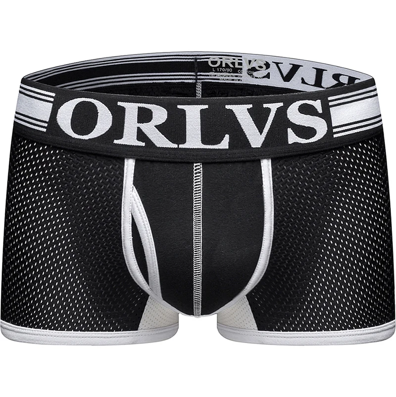 C мужское сексуальное нижнее белье боксеры сетка дышащие Cueca Pantie 3D чехол