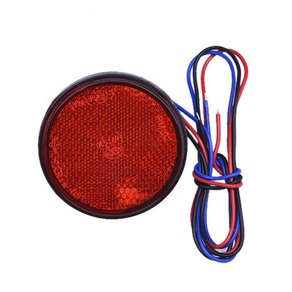 Универсальный 12 V круглый 3528 SMD светодиодный указатель поворота трехпроводной