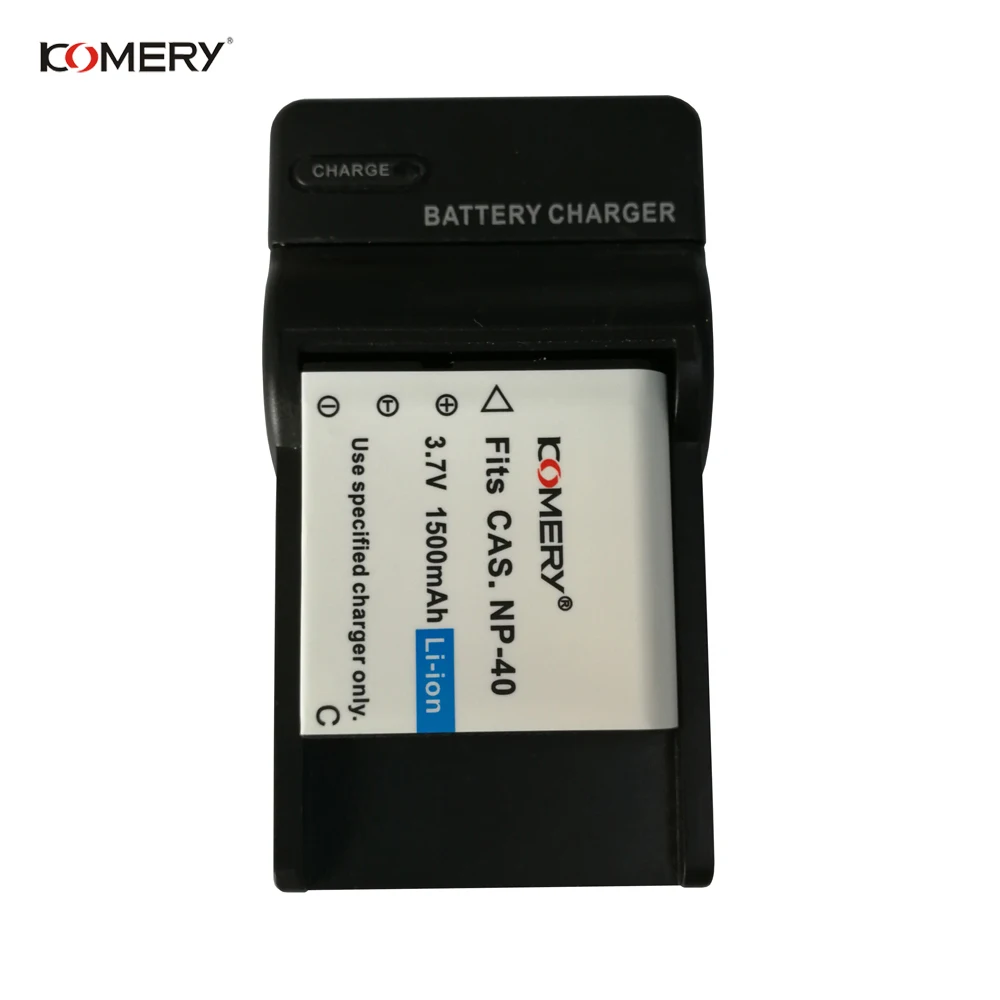 KOMERY 3,7 V оригинальное зарядное устройство, литий-ионный аккумулятор, зарядное устройство для путешествий, подходит для видео/цифровой камеры