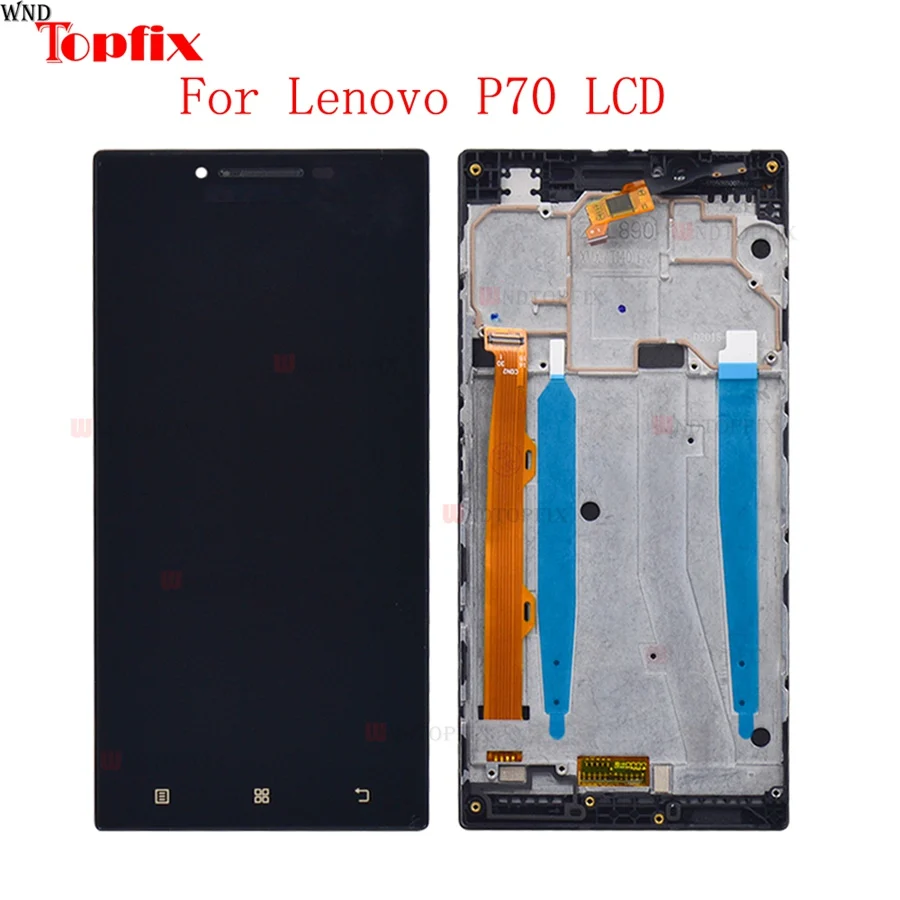 Для Lenovo P70 ЖК-дисплей кодирующий преобразователь сенсорного экрана в сборе с