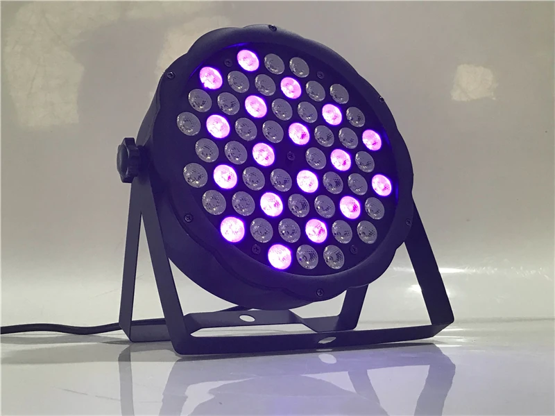 54 led ультрафиолетовый par Светильник s dmx512 плоский par УФ-светильник dj светильник s вечерние светильник s