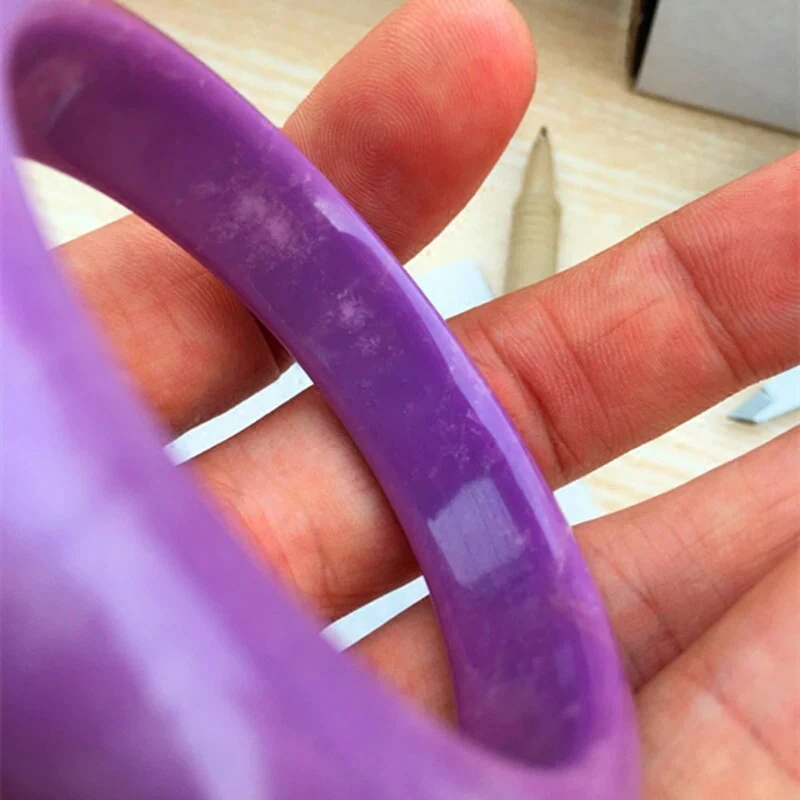 Женский фиолетовый браслет с рисунком мечты натуральный слюды подарок на день