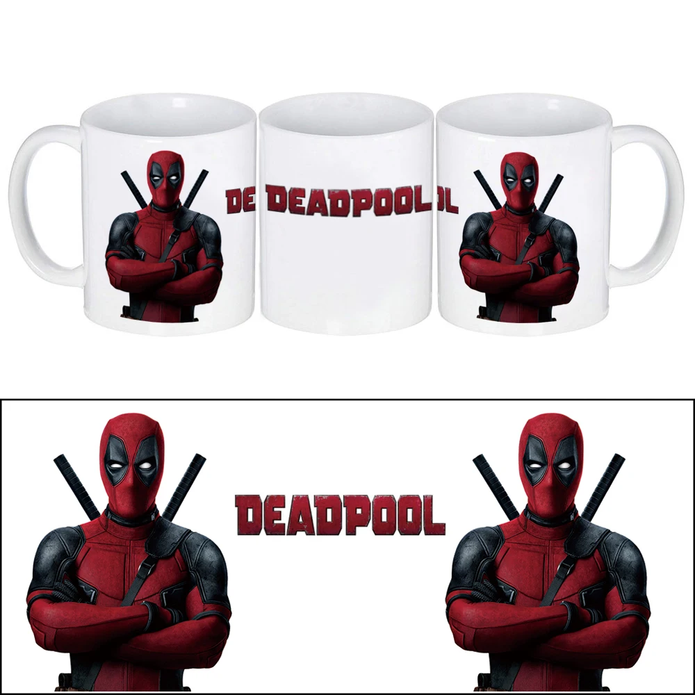 Anime Superhero Deadpool Coffee Mugs Ceramic Tea Milk Cups Friend Gifts