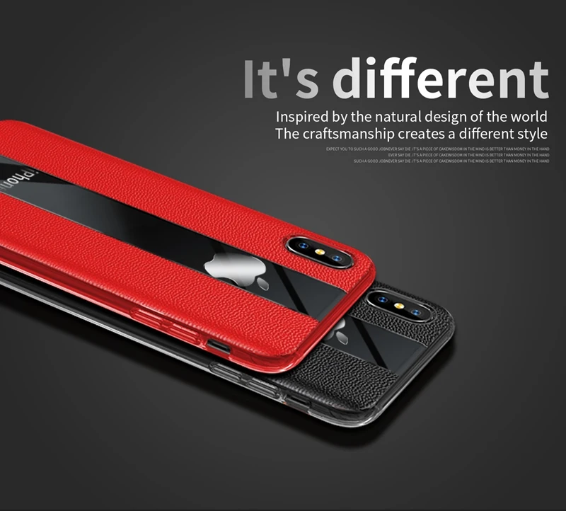 Подлинный кожаный TPU мягкий чехол для задней крышки iPhone XR XS Max из натуральной кожи
