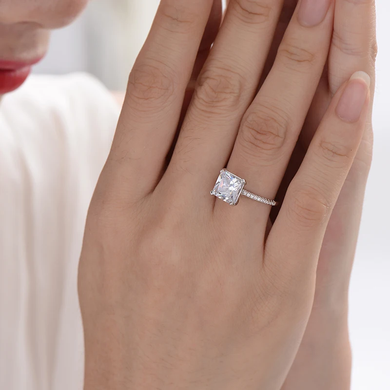AIQICARAT rings for women wedding jewelry With Zircon Square For Wedding Engagement Party Fashion Female Girls Valentines | Украшения и