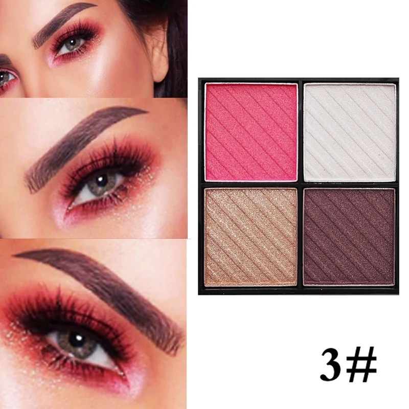 Палитра пигментные тени для век 4 цвета| |