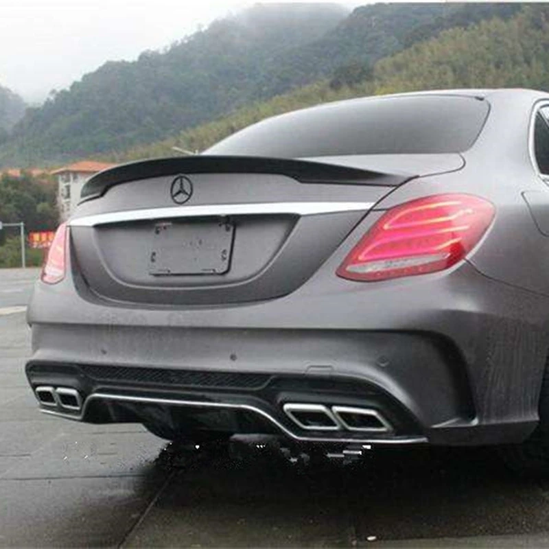 Спойлер для Mercedes W205 C180 C200 C250 C300 C350 C400 C450 C220 4Door 2015 2016 Carlson Style ABS задний спойлер