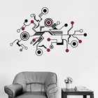 174x110 см большая технология абстрактная схема настенные стикеры наклейки уникальный узор виниловая роспись для офиса гостиной стены интерьера Декор LC386